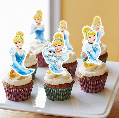 CINDERELLA CUPCAKE TOPPER, CINDERELLA GIFT CUPCAKE TOPPER, CUPCAKE TOPPER FOR CINDERELLA BIRTHDAY, PARTY CUPCAKE TOPPER | CI_CUPCAKE 2 Disney Princess Theme, Cinderella Birthday Party, Shower Favors Baby, Cinderella Party, Cinderella Birthday, Favors Baby Shower, Gender Reveal Party Decorations, Princess Theme, Etsy Products