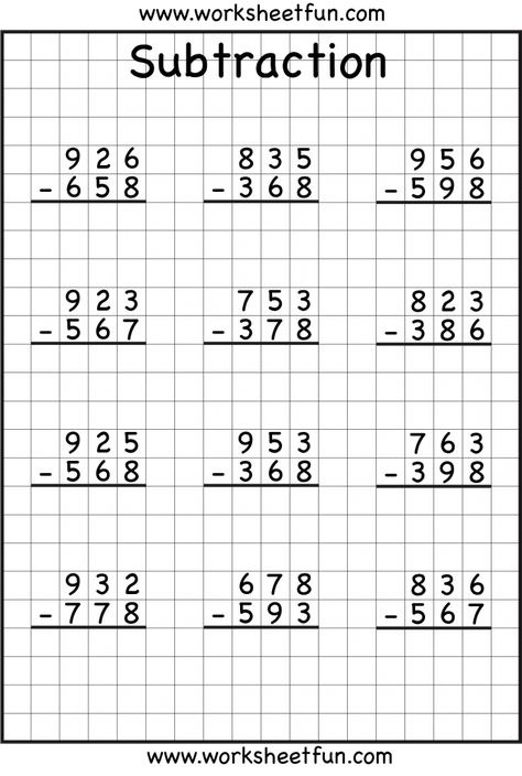 subtraction regrouping Subtraction With Regrouping Worksheets 3rd Grade, Long Subtraction Worksheets, Regrouping Subtraction Worksheet, Subtracting With Regrouping Activities, Subtraction With Regrouping 2nd Grade, Triple Digit Subtraction With Regrouping, Substrate Worksheet, 2nd Grade Math Worksheets Free Addition And Subtraction, Grade 3 Math Worksheets Free Printable