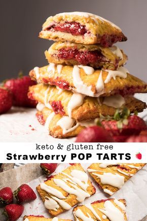 Cheesecake Gluten Free, Strawberry Pop Tarts, Toaster Pastries, Keto And Gluten Free, Strawberry Gluten Free, Strawberry Pop, Strawberry Pop Tart, Gluten Free Pastry, Gluten Free Cheesecake