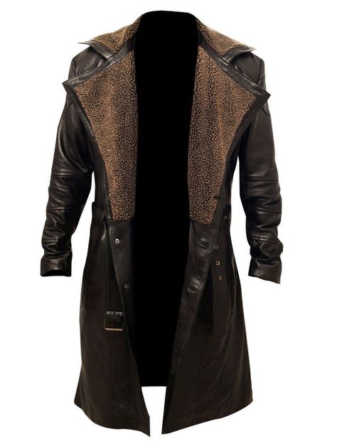 f016e59c7ad8b1d72903bb1aa5720d53desc46393214ri Mens Leather Coats, Brown Trench Coat, Brown Leather Coat, Long Winter Coats, Leather Trench, Long Trench Coat, Herren Outfit, Leather Trench Coat, Ryan Gosling