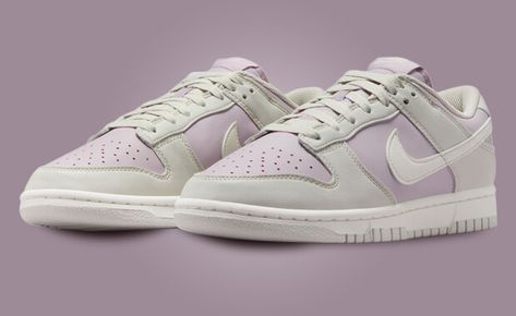 Dive deep into the sustainable and stylish world of the women's Nike Dunk Low NN Light Bone Platinum Violet, releasing Spring 2024. Find release info and images here. Nike Dunks Low, Low Dunks, Dunks Low, Sneaker Release, Sleek Ponytail, Latest Sneakers, New Sneakers, Cute Art Styles, Nike Dunk Low