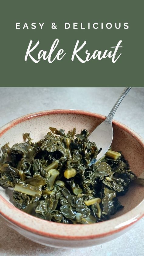 Have an abundance of kale? Why not make some kale kraut! Read along to learn how to make some garlicky kale kraut of your own today. Garlicky Kale, Produce Recipes, Fermentation Recipes, Kale Recipes, Fermented Foods, Fermenting, Easy Delicious, Preserving Food, Canning Recipes