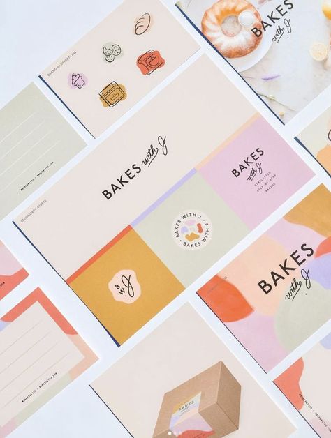 Colorful Bakery, Bakery Branding Design, Bakery Business Cards, Bakery Branding, Lets Talk, Instagram Branding, Bakery Business, Brand Color Palette, Bakery Shop