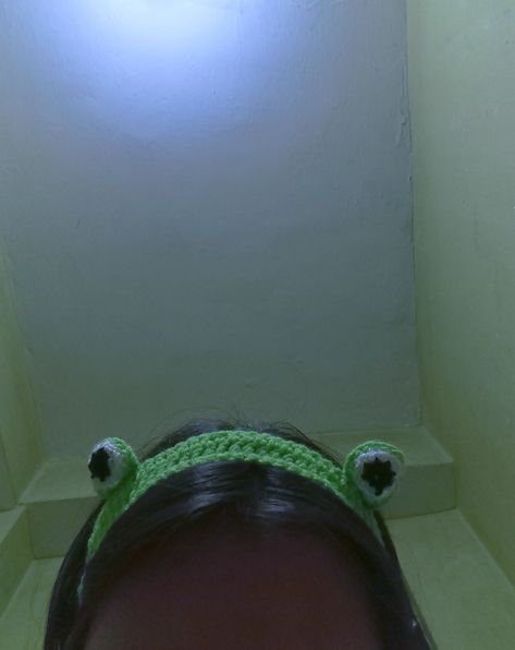 Crochet Frog Headband, Weaving, Crochet