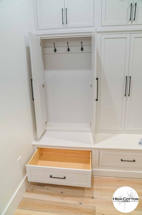 Drawers For Shoes, Hanging Drawers, Armoire Entree, Mudroom Storage, Mudroom Remodel, Mudroom Cabinets, Mudroom Closet, Mudroom Makeover, Entry Closet