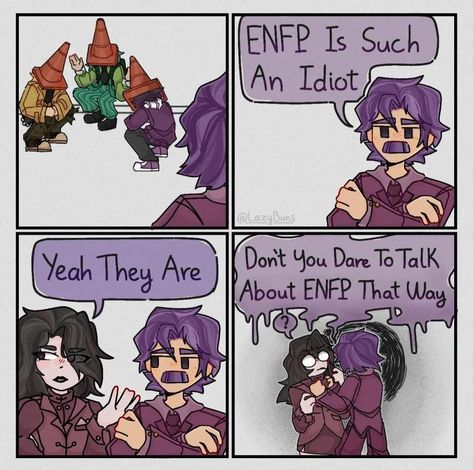 Entp X Enfp Ship, Intj Loves, Mbti Comics, 16 Personalities Enfp, Intj Fanart, Enfp Intj, Mbti Personality Types, Mbti Ships, Intj Entj