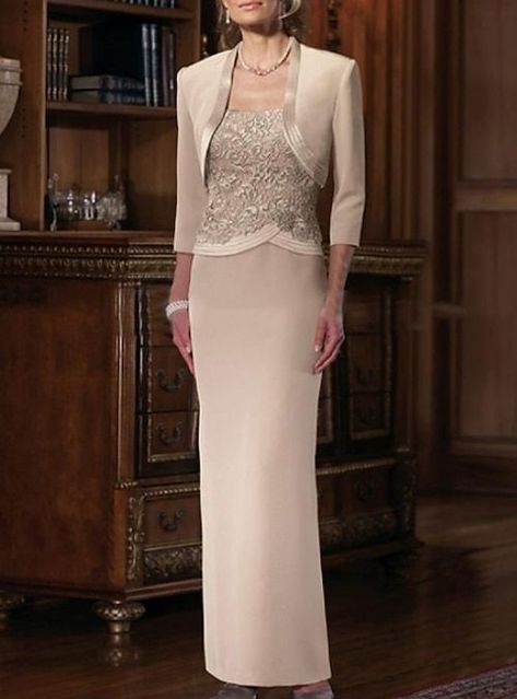 Fall Wedding Guest, Straight Neckline, Fall Wedding Dresses, Mother Of The Bride Dress, Groom Dress, Bride Dresses, Chiffon Lace, Mother Of The Groom, Mother Of The Bride Dresses