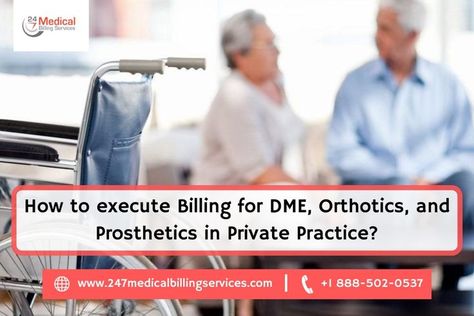 Durable medical equipment (DME) billing is quite a long process but definitely an achievable one; similarly, it is for Orthotics and Prosthetics billing as well, in a private practicing environment Icd 10 Coding, Orthotics And Prosthetics, Health Information Management, Tens And Units, Revenue Cycle Management, Billing And Coding, Durable Medical Equipment, Internal Communications, Medical Practice