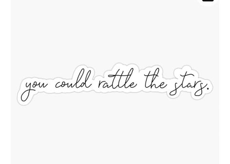 Rattle The Stars Tattoo, Rattle The Stars, Yellow Rattle