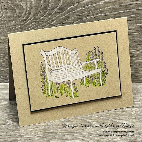 Scenic Garden Su Cards, Garden Cards Handmade, Scenic Garden Stampin Up Cards, Stampin Up Scenic Garden, Cards Sympathy, Line Images, Sympathy Cards Handmade, Cards Homemade, Summer Cards