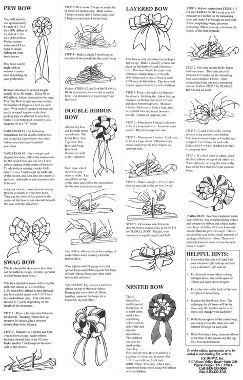 Bowmaker Instructions Page 2 Bow Maker Tutorial, Ez Bow Maker, Diy Christmas Craft Ideas, Making A Bow, Gift Wrap Bows, Bow Making Tutorials, Bow Maker, Making Bows, Bows Christmas