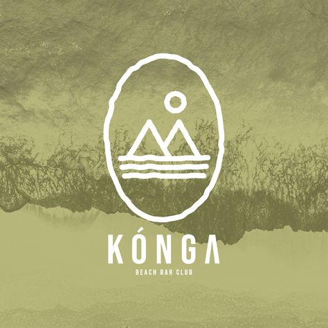 "KONGA" Logo Branding on Behance Graphic Designer Studio, Wild Logo, Logo Branding Design, Mountain Logo, Bull Moose, Mountain Logos, Coffee Logo, Club Logo, Beach Bar