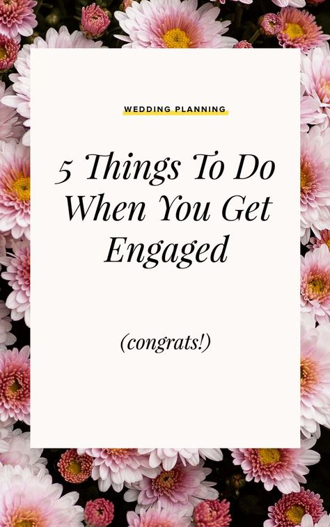 We are listing the top 5 things to do when you get engaged (congrats btw!), so if you are not sure where to begin, start here with these core elements to planning a wedding Wedding Tools, Summer Wedding Cakes, Popped The Question, Get Engaged, Wedding Top, Wedding Planning Advice, Magical Wedding, Planning A Wedding, Summer Wedding Dress