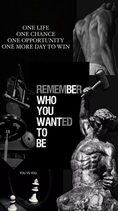 Who do you want to be One Life One Chance Wallpaper, Be A Man Wallpaper, Focus Wallpaper, Grind Mindset, Short Motivational Quotes, Quotes To Brighten Your Day, Gym Aesthetics, Gym Wallpaper, Discipline Quotes