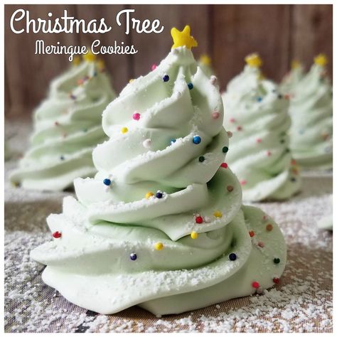 Christmas Tree Meringue Cookies – Rumbly in my Tumbly Meringue Trees, Christmas Tree Meringue, Tree Meringue, Cookies Meringue, Meringue Cookies Recipe, Meringue Cookie Recipe, Christmas Tree Cookies, Meringue Cookies, Christmas Shows