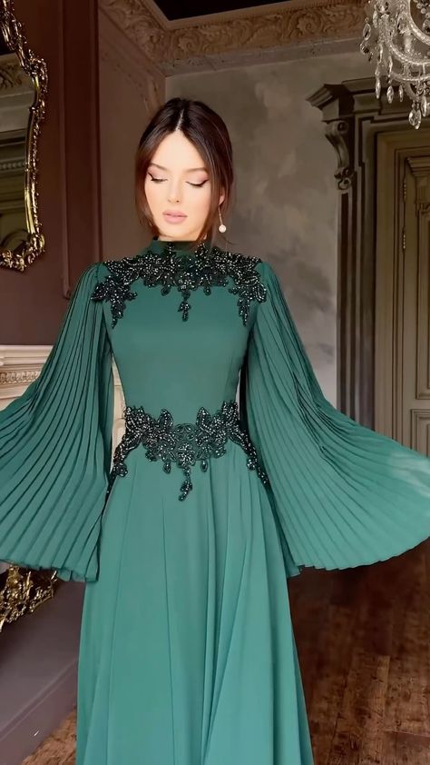 Muslim Prom Dress, Long Sleeve Prom Dresses, Hijabi Dresses, Aliexpress Dresses, Arabic Women, Muslim Evening Dresses, Dresses Classy, Long Sleeve Prom, Elegant Dresses Classy