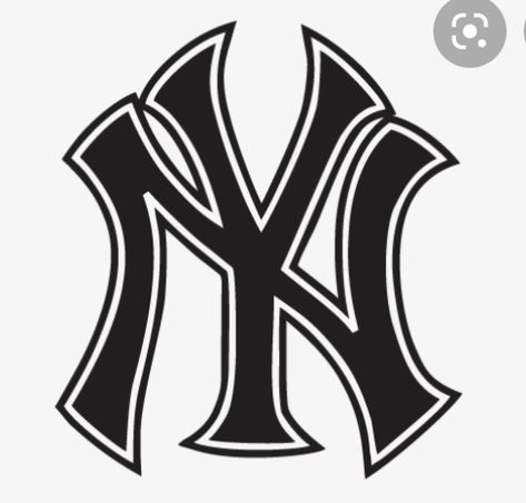 Ny Yankees Logo, Yankees Shirt, Logo Outline, New York Yankees Logo, Reggie Jackson, Images Disney, Yankees Logo, New York Yankees Baseball, Stickers Design