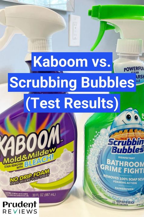 Kaboom vs. Scrubbing Bubbles: Which Bathroom Cleaner Brand Is Better? Kaboom Cleaner, Shower Cleaner For Mold, Tub Cleaner Heavy Duty, Splash Toilet Cleaner, Fabuloso Cleaner, Scrubbing Bubbles Toilet Cleaning Gel, Scrubbing Bubbles, Best Cleaning Products, Bathroom Cleaner