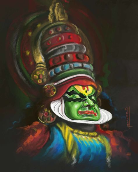 Kala Utsav Painting, Kadhakali Paintings On Canvas, Kadhakali Paintings, Kathakali Painting On Canvas, Theyyam Paintings, Kathakali Painting Acrylic, Yakshagana Painting, Theyyam Painting, Kathakali Painting