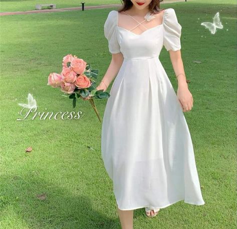 Civil Wedding Dress Plus Size, Civil Wedding Ideas Philippines, Vestidos Color Vino, Plain White Dress, Civil Wedding Dress, Wedding Dress Plus Size, Below The Knee Dresses, Civil Wedding Dresses, Mori Girl Fashion