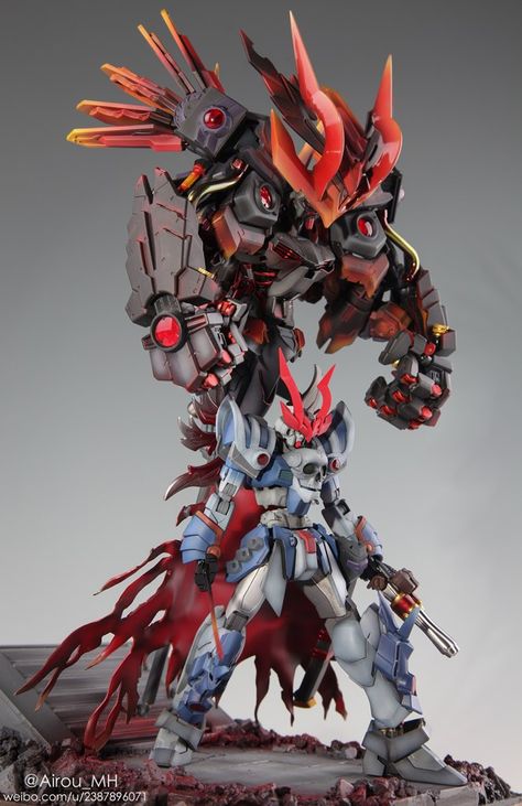 GUNDAM GUY: The Devil King of the Sixth Heaven - Diorama Build Team Akatsuki, Devil King, Oda Nobunaga, Gundam Astray, Mecha Suit, Gundam Toys, Gundam Mobile Suit, Mech Suit, Gundam Wallpapers