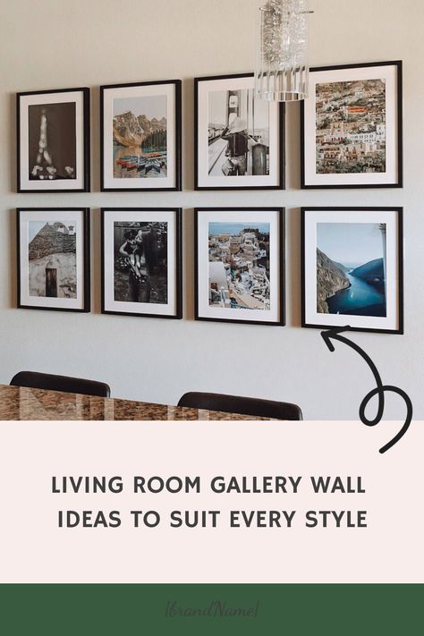 For a beautiful gallery wall, consider using a few of these tips. You can build your own gallery wall anywhere in the house, including near your bed, in front of… Living Room Gallery Wall Ideas, Living Room Gallery Wall, Room Gallery Wall, Hallway Wall Art, Gallery Wall Ideas, Gallery Wall Layout, Creative Wall Art, Gallery Wall Living Room, Dining Room Wall Art