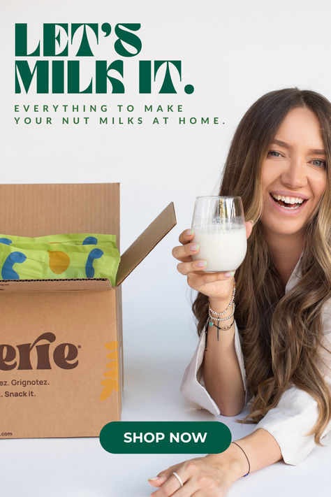 Because it's always better when it's homemade 💚 Shop our Nut Milk boxes and get all your essentials for flavourful nut milks. Homemade Nut Milk, Milk Box, Nut Milk, The Choice, Fantasy Jewelry, How To Introduce Yourself, Nuts, Dates, Milk