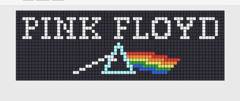 Pink Floyd Cross Stitch Pattern, Pink Floyd Cross Stitch, Band Pixel Art, Album Cover Pixel Art, Graph Drawings, Graph Crochet, Pixel Crochet, Tapestry Crochet Patterns, Cross Stitch Bookmarks