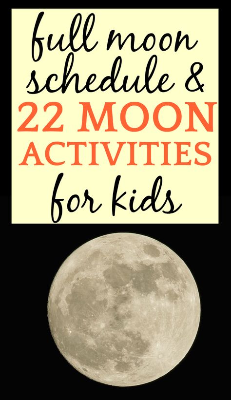 Full Moon Schedule for entire year and 22 Moon Activities for Kids with Lesson Plans, Crafts and MORE #moon #moonphases #fullmoon #stem #stemactivities #stemeducation #science #scienceforkids #scienceexperiments #scienceactivities #homeschool #homeschooling #homeschoolcurriculum #teaching Homeschool Moon Activities, Moon Science Experiments For Kids, Full Moon Craft, Full Moon Crafts For Kids, Moon Schedule 2023, Moon Experiments For Kids, Witchy Homeschool, Astronomy Experiments, Full Moon Crafts