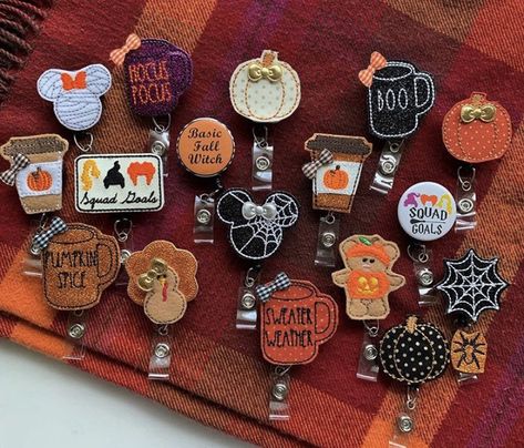 Excited to share this item from my #etsy shop: fall badge reel, Nursing Badge Reel, Nurse badge reel, Hocus Pocus badge, pumpkin spice latte, halloween badge reel, retractable badge Classroom Window Decorations, Badge Reels Diy, Nursing Badge Reel, Diy Nursing, Halloween Badge Reel, Nursing Badge, Nurse Badge Holders, Crafty Mama, Diy Resin Art