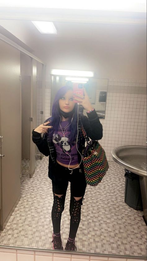 me! lol i feel like sharing an outfit or 2 _peep my pierce the veil phone case lol_ School Bathroom, Pierce The Veil, The Veil, Veil, Feel Like, Phone Case