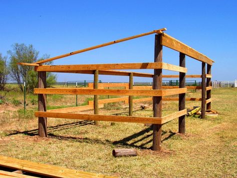 Horse Lean To Shelters Easy Diy, Horse Shelter Plans, Diy Horse Shelter, Horse Run In Shelter, Pasture Shelter, Lean To Shelter, Horse Shelters, Horse Shed, Pole Barn Plans