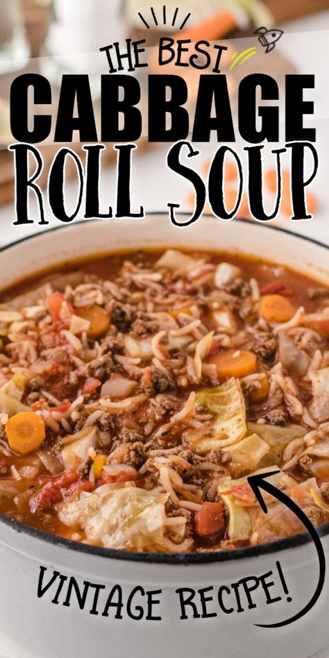 Crockpot Cabbage Roll Soup, Cabbage Soup Crockpot, Cabbage Soup Diet Plan, Unstuffed Cabbage Roll Soup, Soup Chowder, Slow Cooker Cabbage Rolls, Easy Cabbage Rolls, Cabbage Soup Diet Recipe, Unstuffed Cabbage Rolls