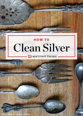 How To Clean Silver With Aluminum Foil & Baking Soda Clean Tarnished Silverware, How To Clean Silverware, Cleaning Silver, Baking Soda Benefits, How To Clean Silver, Baking Soda Uses, Cleaning Silver Jewelry, Silver Cleaner, Silver Polish