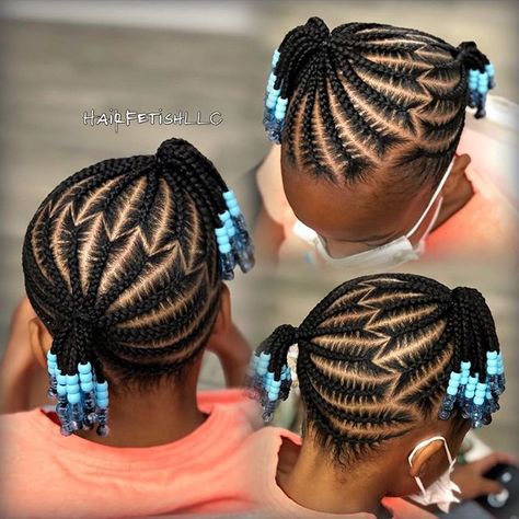 Girls Cornrow Hairstyles, Hairstyles With Beads, Kids Cornrow Hairstyles, Kids Natural Hair, Cornrows Hairstyles, Kids Style Hair, Lil Girl Hairstyles, Kids Curly Hairstyles, Easter Hairstyles For Kids