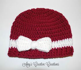 I made this Cute Bow Beanie Hat for my 9 year old daughter. So I used an I hook and medium worsted yarn. I created a video expl... Newborn Bow Hat, Baby Bow Hats, Messy Bun Hat Crochet, Crochet Bow, Hat With Bow, Creative Creations, Floppy Hats, Hat Tutorial, Crochet Beanie Pattern