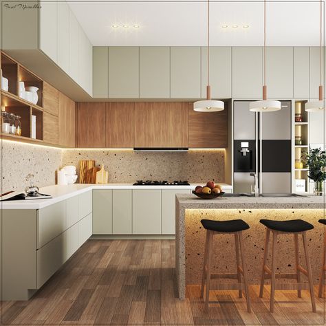 melamine kitchen Melamine Kitchen Cabinets, Kitchen Design Ideas 2023, Kitchen Cabinet Colours, Open Kitchen Cabinet, Melamine Kitchen, Kitchen Minimal, Cabinet Colours, Kitchen Elevation, Laminate Kitchen Cabinets