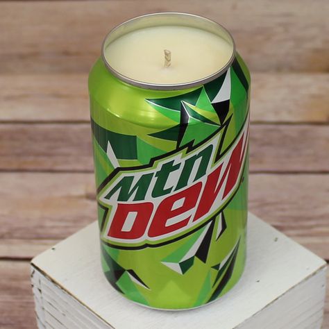 Beer Bottle Candles, Mt Dew, Diet Mountain Dew, Bottle Candles, Pop Cans, Hand Poured Soy Candles, Scented Oils, Mountain Dew, Hustle Ideas