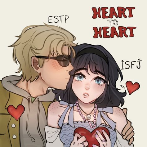 Estp X Isfj Couple, I Love Mac Demarco, Isfj X Estp Fanart, Isfj Ships, Estp X Isfj, Isfj Fanart, Mbti Core, Mbti Couples, Making Manga