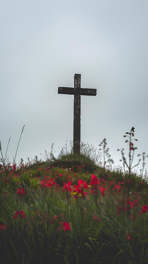 Embrace the peace of the cross, a symbol of ultimate sacrifice and love. 🌸 Let this serene hill, adorned with nature's beauty, remind us of God's unending grace. "Greater love has no one than this: to lay down one's life for one's friends." - John 15:13. Save this image and follow JesusVerse for daily inspiration. #Faith #Love #Hope #Nature #Cross #Christian #BibleVerse #Inspiration #JesusVerse John 15 13, Cross Christian, Faith Love, Sell Photos, Gods Creation, Visual Content, Great Love, Daily Inspiration, Nature Beauty