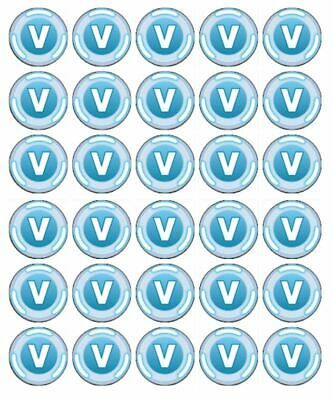 30 FORTNITE V BUCKS Edible Cupcake Toppers Wafer Paper Birthday Decorations for sale online | eBay Paper Birthday Decorations, V Bucks Fortnite Printable, Fortnite Cupcake Toppers, Fortnite Printables Free Images, Free Fortnite Party Printables, Fortnite Images To Print, Fortnite Water Bottle Labels Free, Fortnight Party, Fortnite V Bucks