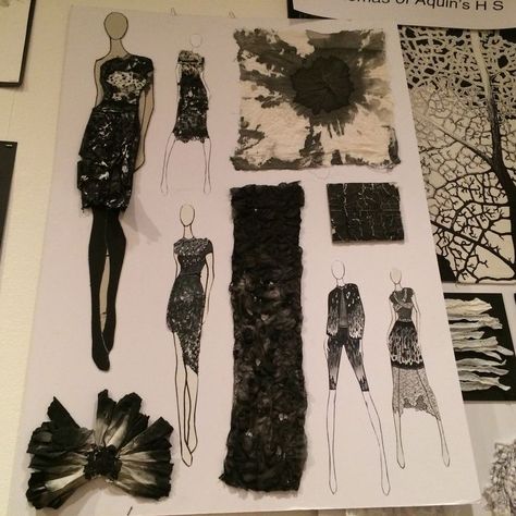 Fashion Illustration Portfolio, Fashion Sketchbook Inspiration, Fashion Portfolio Layout, Textiles Sketchbook, A Level Textiles, Fashion Dream Job, Fashion Illustration Collage, Fashion Design Books, Fashion Figure Drawing