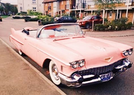 Pink Cadillac Vintage, Coquette Vintage Aesthetic, Pink Cadillac, Coquette Vintage, Pink Car, Feminine Aesthetic, Dream Car, Vintage Aesthetic, Cadillac