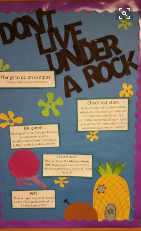 Get Involved Bulletin Board Spongebob Door Decs, Residence Life Bulletin Boards, Resident Assistant Door Decs, Dorm Bulletin Boards, Res Life Door Decs, Res Life Bulletin Boards, Resident Assistant Bulletin Boards, Dorm Themes, College Bulletin Boards