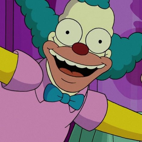 the simpsons krusty the clown aesthetic icons The Simpsons Pfp, Simpsons Pfp, Simpsons Krusty, Clown Aesthetic, Krusty The Clown, Clown Paintings, The Simpson, Cartoon Tattoos, The Clown