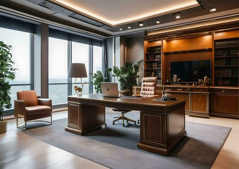 Rich Office, Executive Office Design Interior, Music Office, Administrative Office, Executive Office Design, Working Room, Traditional Office, Luxury Office, Tree Saw