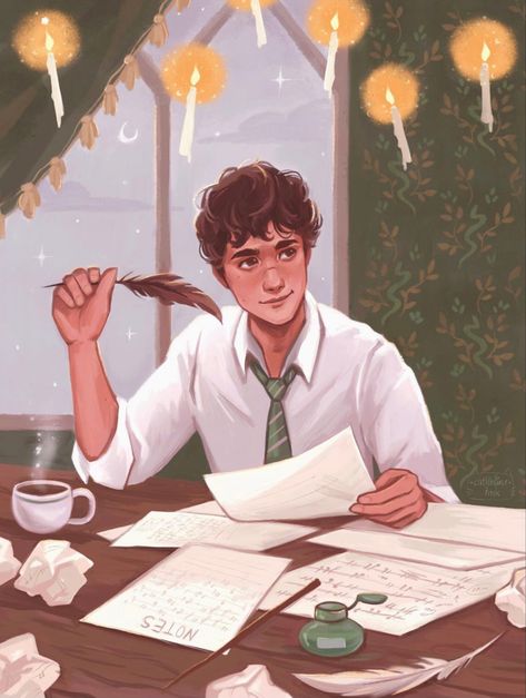 Albus Severus Potter, Theodore Nott, Welcome To Hogwarts, Harry Potter Illustrations, Draco And Hermione, Harry Potter Artwork, Hogwarts Legacy, Golden Trio, Harry Potter Drawings