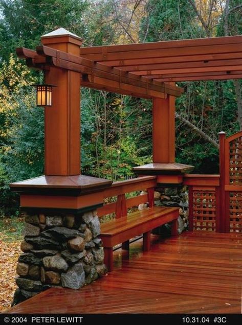 Pergola Diy, Real Estat, Lan Can, Have Inspiration, Diy Deck, Outside Living, Diy Pergola, Deck Design, Craftsman Style