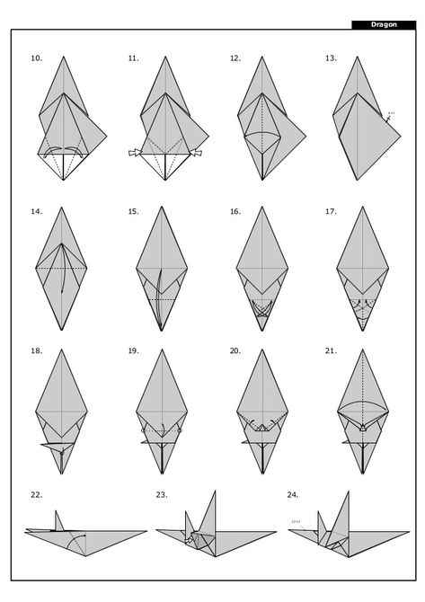 Origami Ancient Dragon, Dragon Origami, Origami Guide, Origami Techniques, Creative Origami, Origami Diagrams, Origami Videos, Ancient Dragon, Origami Dragon