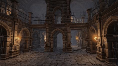 Multistory Dungeons in Environments - UE Marketplace Top Down Game, Parts Work, Dragon's Lair, Building Art, Best Background Images, Animation Background, Dungeon Master, Ancient Ruins, Staircases